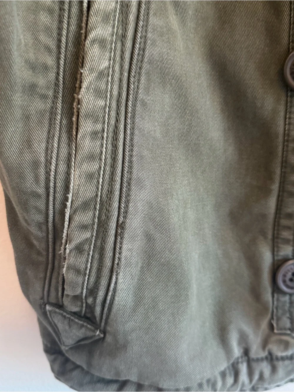 Abercrombie & Fitch Men's Sentinel Jacket Olive Green, Vintage Size Small